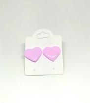 5 Brincos de resina coração cores de inverno