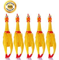 5 Brinquedo Frango Galinha Grita Borracha Mordedor Cães 30cm 5 Brinquedo Frango Galinha Grita Borracha Mordedor Cães 30cm