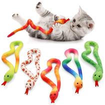 5 Brinquedos para Gato Catnip CityVolyeen Snake - Pacote Econômico