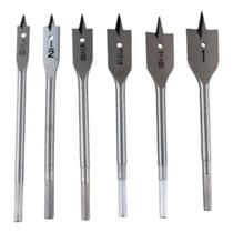 5 Brocas Chata Para Madeira- vários tamanhos - Brocas Planas Marcenaria Profissional