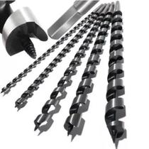 5 Brocas Espiral Mourão Madeira 8 10 12 14 16 Mm Extra Longa