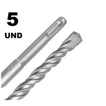 5 BROCAS Videa média/longa widea SDS Plus Concreto 260mm- vários diâmetros - KIT REVENDEDOR