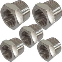 5 bucha de reducao latão niquelado 1/4 para 1/8 bsp
