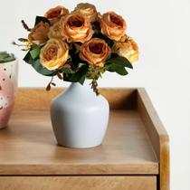 5 Buques De Rosas Artificiais Flores Para Casamento, Mesa De Jantar E Centros Decorativos - DE1125