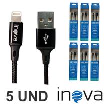 5 cabo iphone original Inova lightning carregador 2.4A