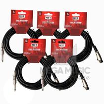 5 Cabo Microfone E Violão Mono Xlr / P10 5 Metros Mxt