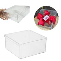 5 Caixa Acrílica Organizadora Cake Box Quadrada 15x15 Oldani