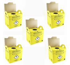 5 Caixa Coletora Para Material Perfurocortante 3l Descarpack