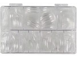 5 Caixa Com 100 Tips Curvatura C Transparente Para Unhas 5 Caixa Com 100 Tips Curvatura C Transparente Para Unhas