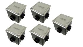 5 Caixa De Passagem Com Tampa Inox Sodramar