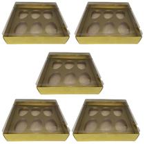 5 Caixa Mini Ovo Pascoa C/6 Espaço Doce Gourmet Chocolate
