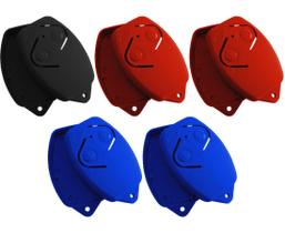 5 Caixa Plástica Carcaça Reposição Frente e Fundo Preto Vermelho Azul p/ Controle Rossi 5 Caixa Plástica Carcaça Reposição Frente e Fundo Preto Vermelho Azul p/ Controle Rossi