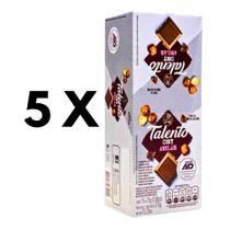 5 Caixas Chocolate Talento Diet Zero Açúcar GAROTO 15un Cada