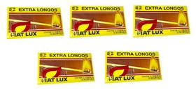 5 Caixas De Fosforo Extra Longo Fiat Lux Com 50 Unidades