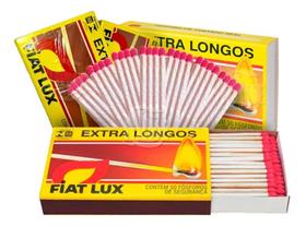 5 Caixas De Fosforo Extra Longo Fiat Lux Com 50 Unidades