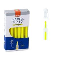 5 Caixas Marca Texto Fluorescente Transparente 12 Unidades Brw Amarelo 5 Caixas Marca Texto Fluorescente Transparente 12 Unidades Brw Amarelo