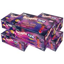 5 Caixas Paçoquita Halloween Fini Tubes Azedinhos 120g