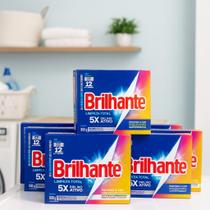 5 Caixas Sabão em Pó Brilhante 800g cada Lava Roupas