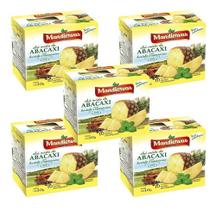 5 Caixinhas De Chá Misto Abacaxi 10 Sachês- Mandiervas