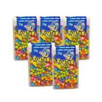 5 Caixinhas de Pastilhas Bala Tutti Frutti Drops Sacolinha
