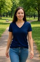 5 Camisetas femininas Básicas Casual Gola V 5 Camisetas femininas Básicas Casual Gola V