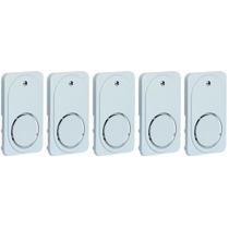 5 Campainhas Embutir Tipo Timbre 220v Com Placa 4x2 Pial