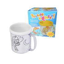 5 Canecas Para Colorir 350ml Acrílica Lembrancinha