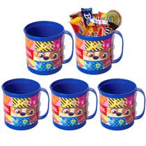 5 Canecas Patrulha Canina Infantil Lembrança de Aniversário 5 Canecas Patrulha Canina Infantil Lembrança de Aniversário