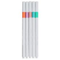 5 Canetas Hidrográfica Ponta Super Fina 0,4mm Cores Pastéis 5 Canetas Hidrográfica Ponta Super Fina 0,4mm Cores Pastéis