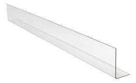 5 Cantoneira Aparadora Gôndola Pvc Cristal 90cm + Resistente 5 Cantoneira Aparadora Gôndola Pvc Cristal 90cm + Resistente