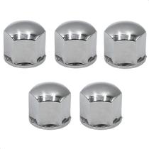 5 Capa De Parafuso Lisa Cromada 17mm 19mm Uno Creta Strada Ford Ka