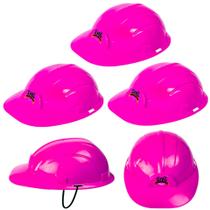 5 Capacetes Operário Construtora Rosa Festa Sacola Surpresa 5 Capacetes Operário Construtora Rosa Festa Sacola Surpresa