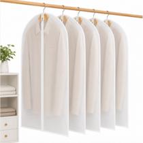 5 Capas para Roupas Protetora Terno Vestidos Roupa Com Zíper