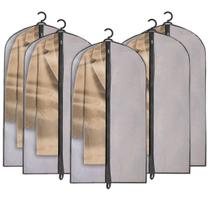 5 Capas Protetora Para Terno Alta Qualidade Anti Mofo Tnt Para Levar Leve Com Ziper Jaqueta Cinza