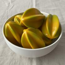 5 Carambolas Artificiais Realistas (12CM) Perfeitas Para Vitrines, Ambientes Comerciais E Decoração Cenográfica - DE2625