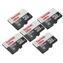 5 Cartão Memória Sandisk Ultra 32gb 100mb/s Classe 10 Microsd