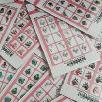 5 cartelas de pedrarias - 10 pares cada cartela