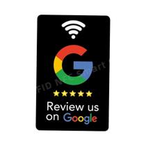 5 Cartões NFC para Avaliações Google - Material PVC Durável