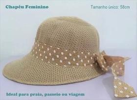 5 Chapéu Feminino Praia Passeio Viagem C-30022 - mmmagazine