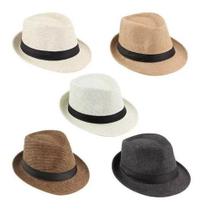 5 Chapéu Malandrinho Panamá Festas Fedora Alta Qualidade