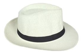 5 Chapeu Panama Palha Sintetica Aba Larga Moda Tropical