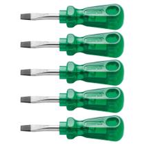 5 Chave De Fenda Cotoco 3/16x38mm Tramontina Pro Ponta Chata