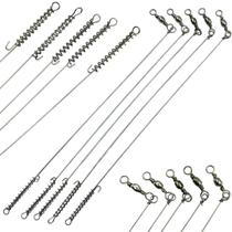 5 Chicote para Peixe Espada Pacu Dourado 12cm com Girador