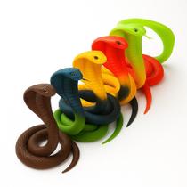 5 Cobra De Borracha Realista Serpente Naja Macia Pegadinha