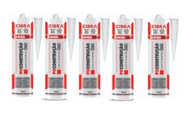 5 Cola Selante Adesivo Cibra Flex Pu Construção 400Gr Cinza 5 Cola Selante Adesivo Cibra Flex Pu Construção 400Gr Cinza