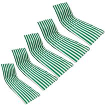 5 Colchão Almofada Espreguiçadeira Dupla-face Listrado Verde