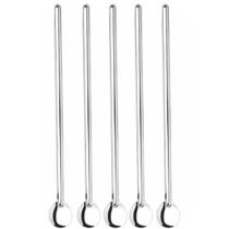 5 Colheres Bailarina Inox para Drinks Gin Coquetel Suco Longa Barman 30cm Mexer Simonaggio 5 Colheres Bailarina Inox para Drinks Gin Coquetel Suco Longa Barman 30cm Mexer Simonaggio