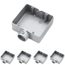 5 Condulete Duplo Tipo E S/rosca Medida 3/4 Em Alumínio Sieg