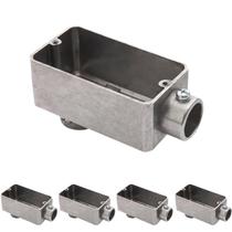 5 Condulete Modelo Lb Em Alumínio 1 1/2 Sem Rosca Sieg Prateado 5 Condulete Modelo Lb Em Alumínio 1 1/2 Sem Rosca Sieg Prateado