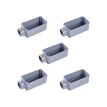 5 Condulete Sem Rosca E 3/4 Sem Tampa Sem Pintura Tramontina